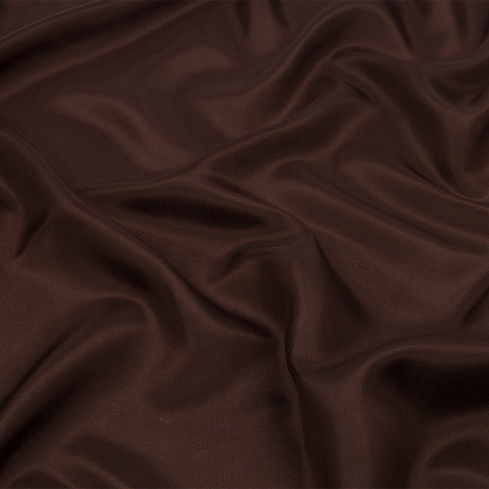 China Silk/Silk Habotai - Dark Brown - Premium Collection China Silk/Silk Habotai - Dark Brown - Premium Collection