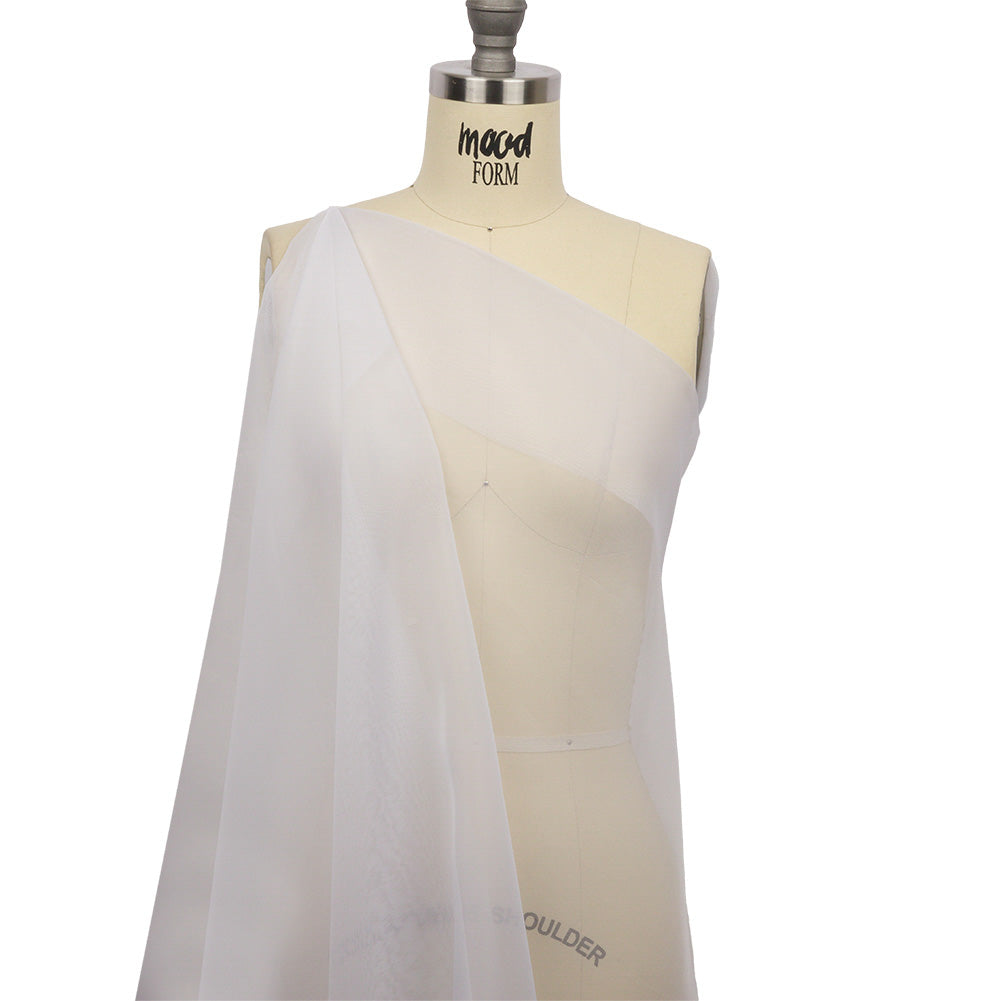 Silk Organza 44" - Bright White - Premium Collection Silk Organza 44" - Bright White - Premium Collection