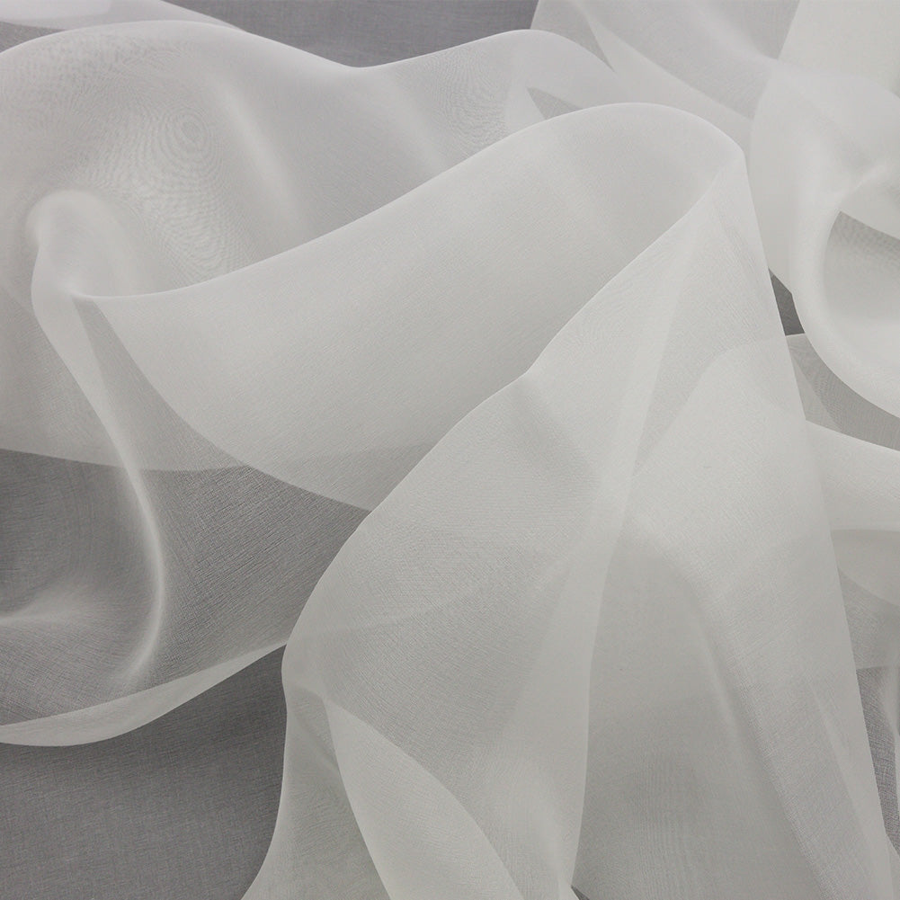 Silk Organza 44" - Whisper White - Premium Collection
