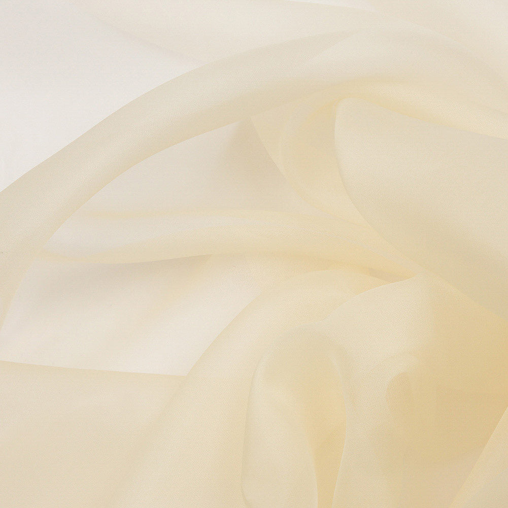 Silk Organza 44" - Pale Yellow - Premium Collection