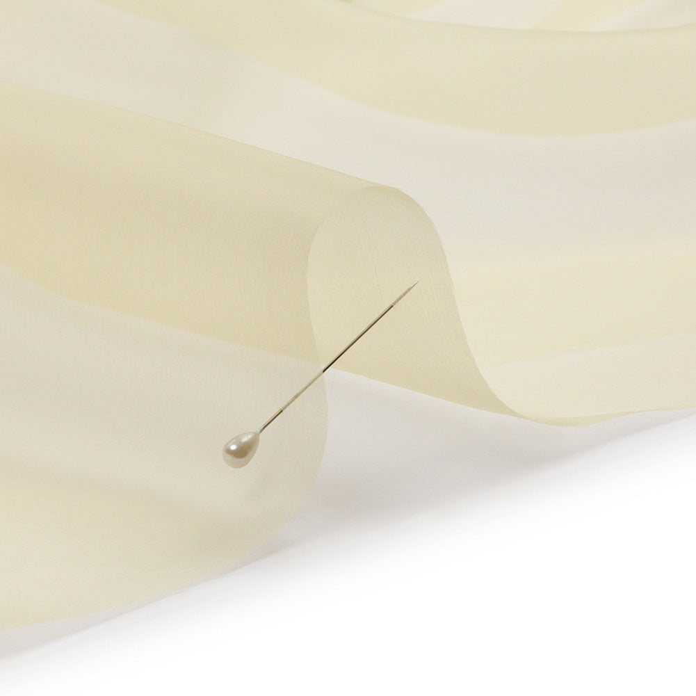 Silk Organza 44" - French Vanilla - Premium Collection