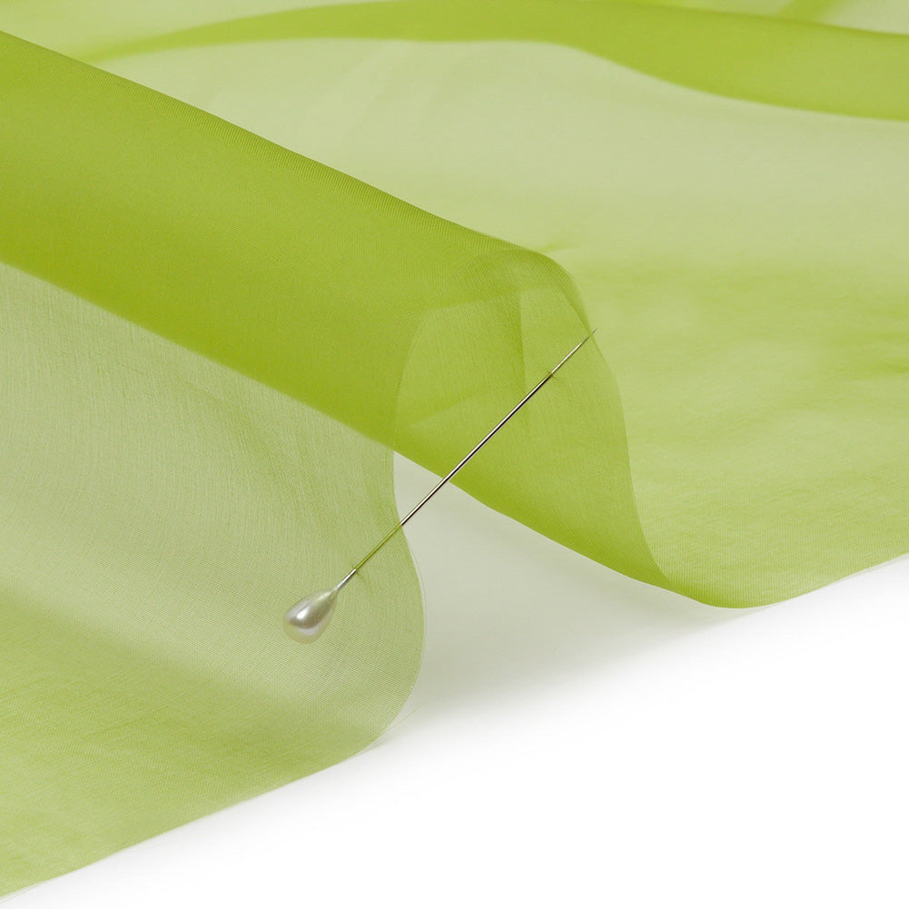 Silk Organza 44" - Peridot Green - Premium Collection Silk Organza 44" - Peridot Green - Premium Collection