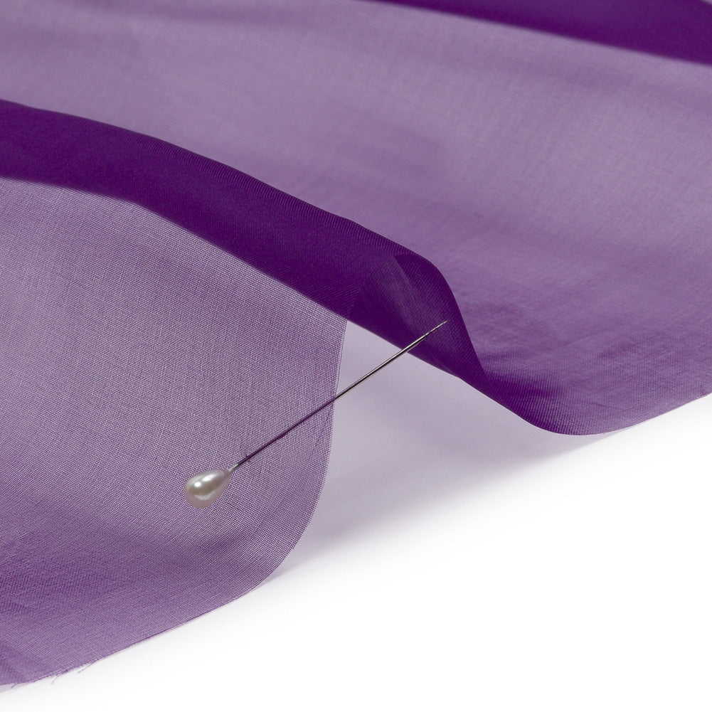 Organza de seda de 44 pulgadas - Uva - Colección Premium