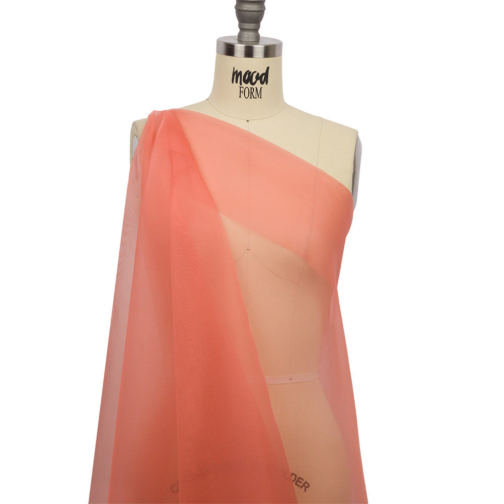 Silk Organza 44" - Coral - Premium Collection Silk Organza 44" - Coral - Premium Collection