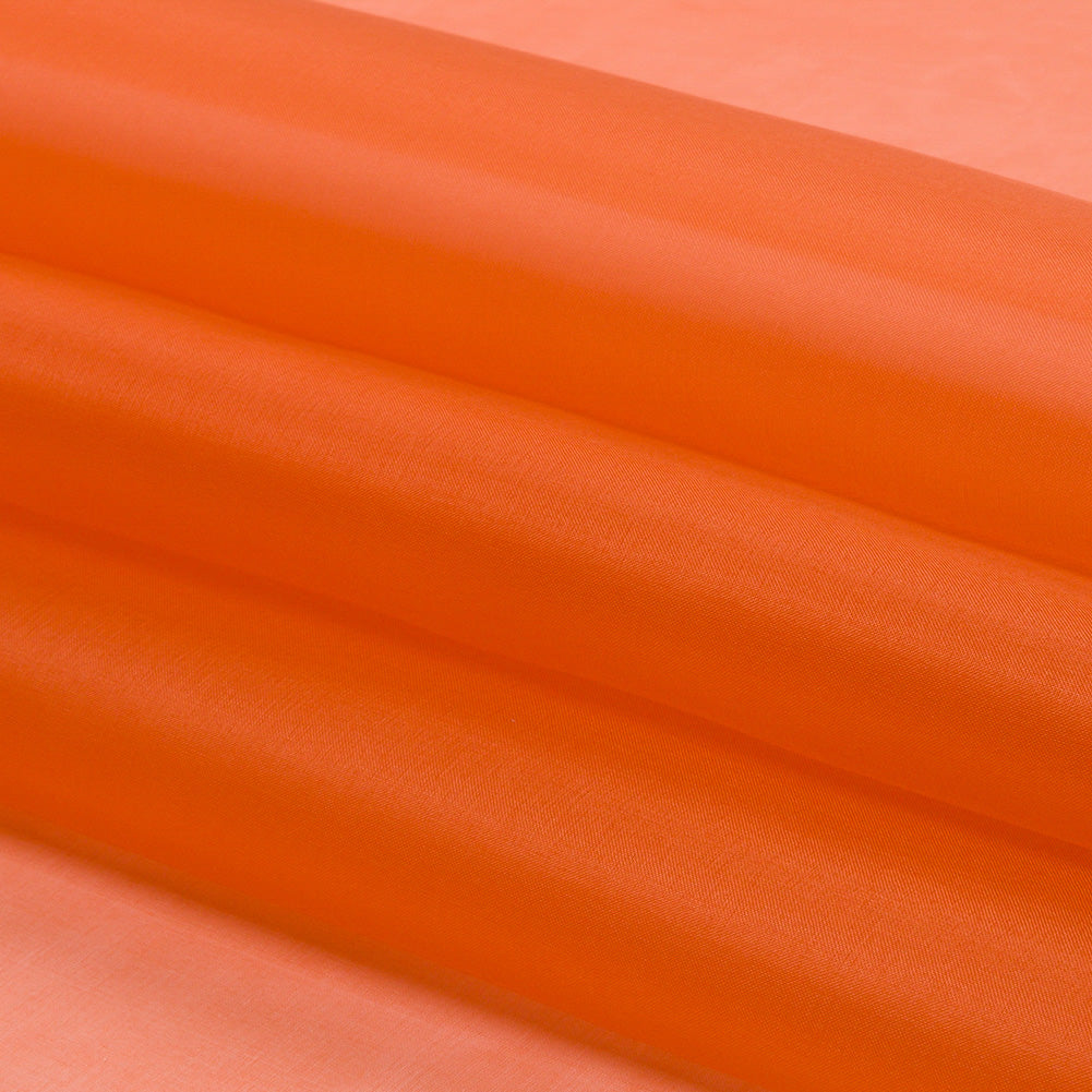 Organza de seda de 44 pulgadas - Naranja quemado - Colección Premium