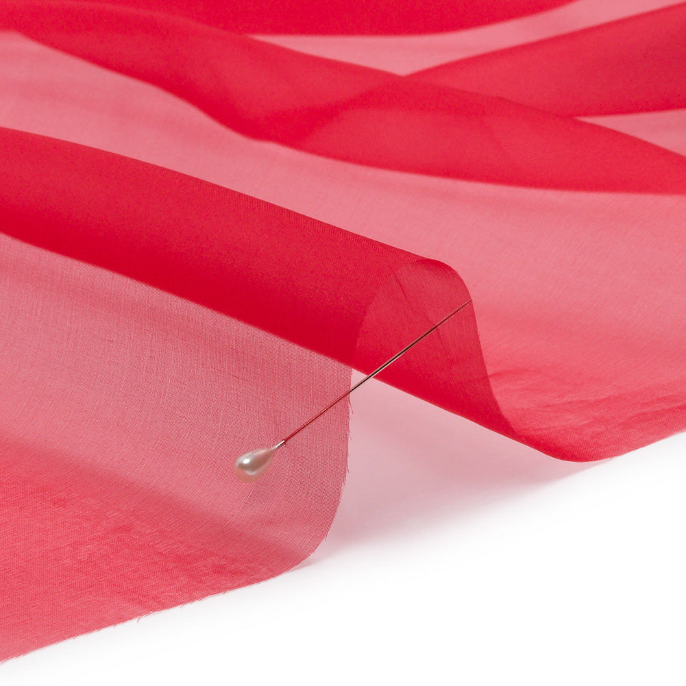 Silk Organza 44" - Tango Red - Premium Collection