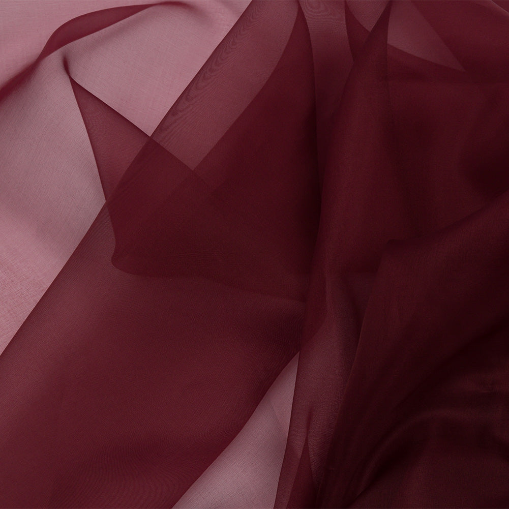 Silk Organza 44" - Maroon - Premium Collection Silk Organza 44" - Maroon - Premium Collection