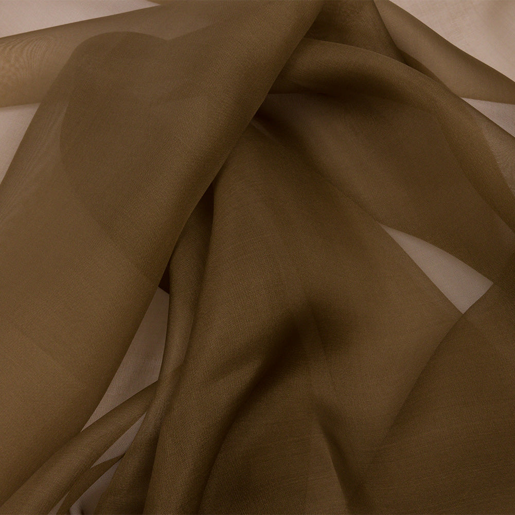 Silk Organza 44" - Dark Olive - Premium Collection Silk Organza 44" - Dark Olive - Premium Collection