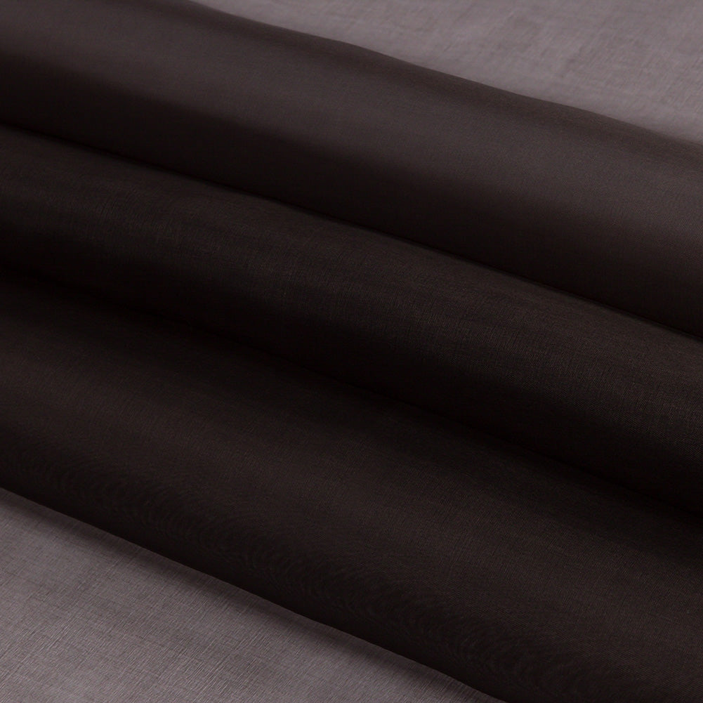 Silk Organza 44" - Deep Charcoal - Premium Collection