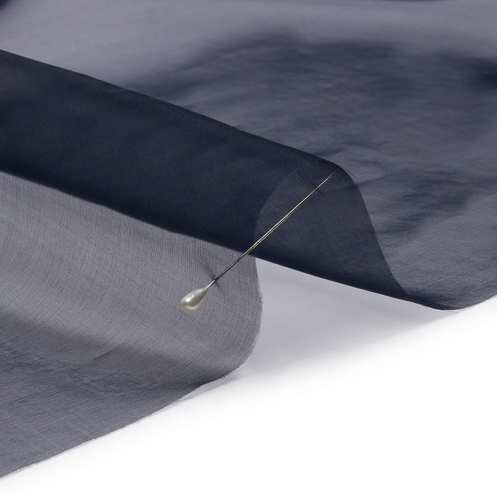 Silk Organza 44" - Midnight - Premium Collection