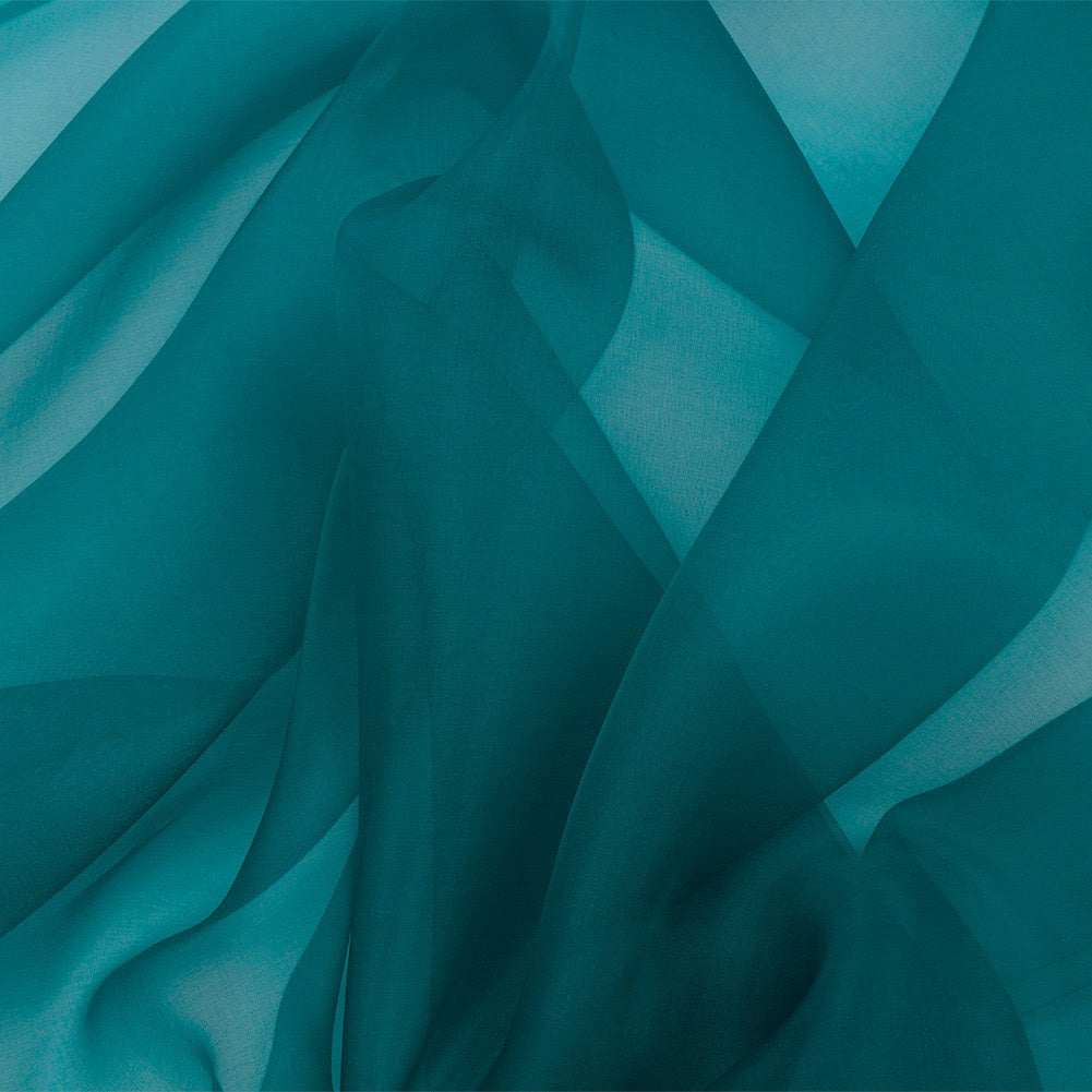 Silk Organza 44" - Deep Teal - Premium Collection Silk Organza 44" - Deep Teal - Premium Collection