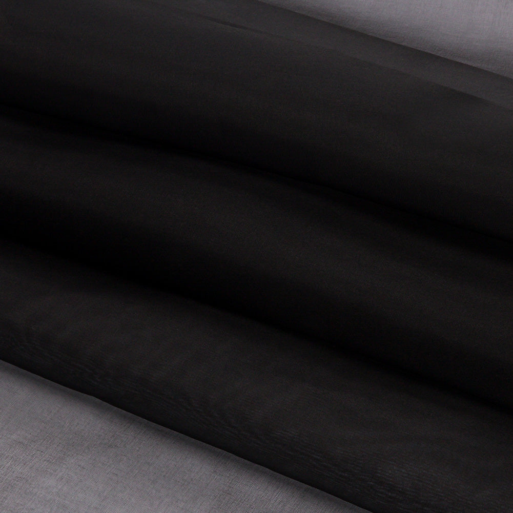 Silk Organza 54" - Black - Premium Collection