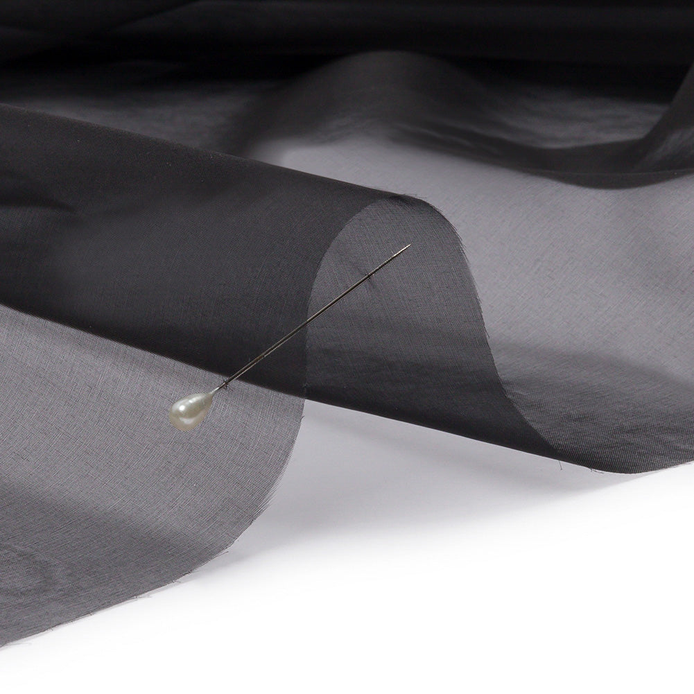 Silk Organza 54" - Black - Premium Collection