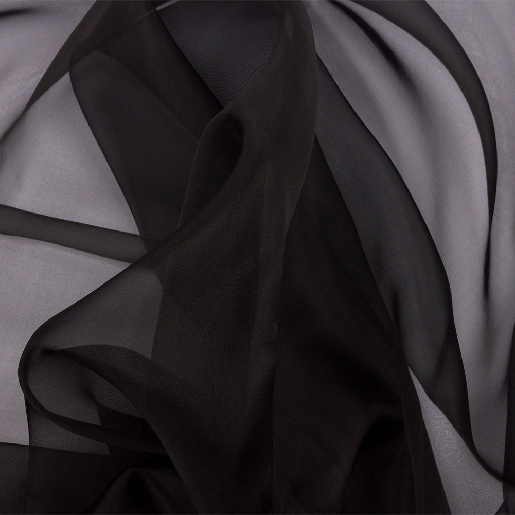 Silk Organza 54" - Black - Premium Collection