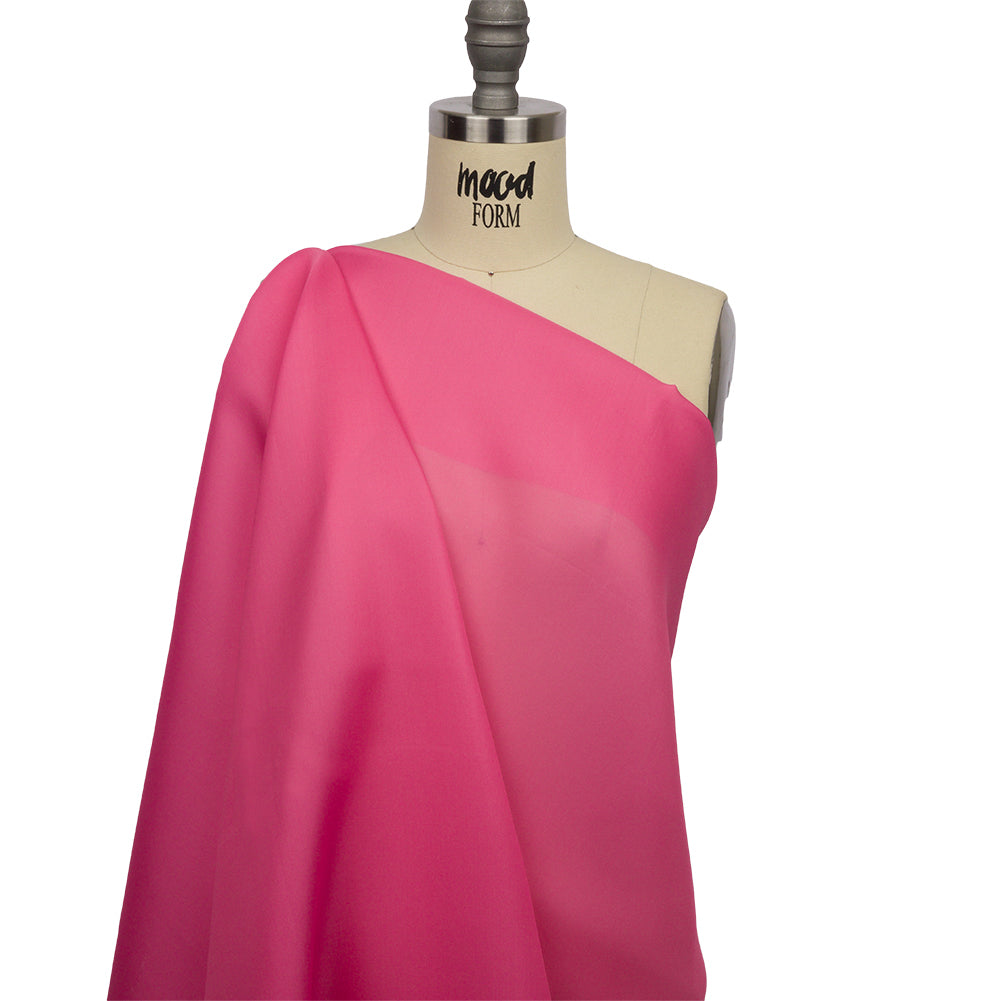 Silk Satin-Face Organza 54" - Carmine Rose - Premium Collection Silk Satin-Face Organza 54" - Carmine Rose - Premium Collection