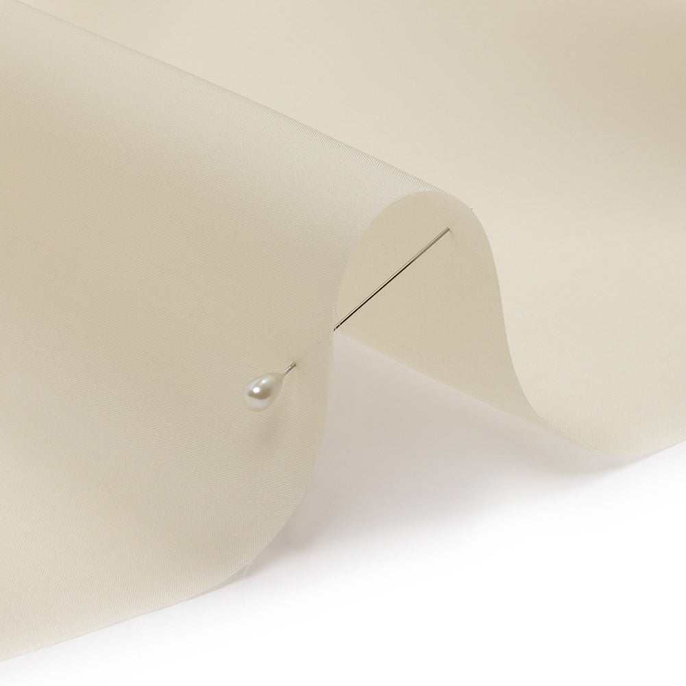 Organza con satén de seda en una cara, 137 cm (54"), color marfil - Colección Premium Organza con satén de seda en una cara, 137 cm (54"), color marfil - Colección Premium