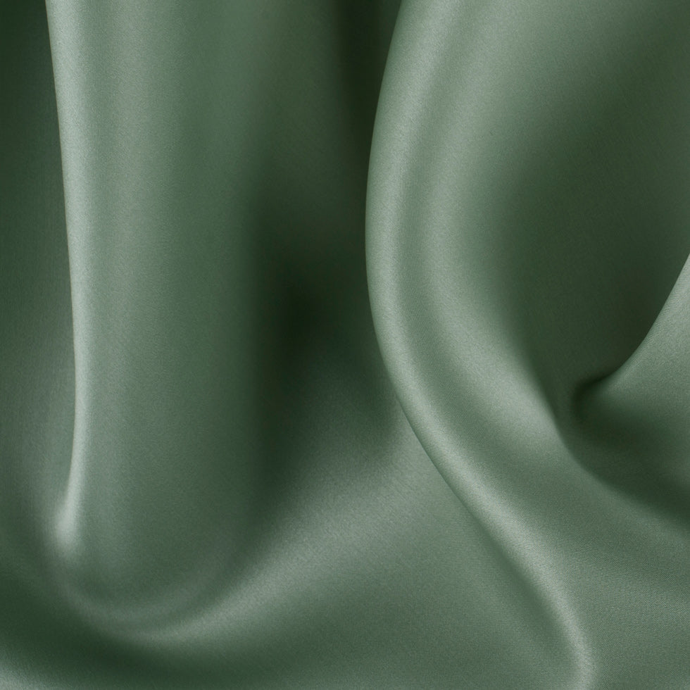 Silk Satin-Face Organza 54" - Oil Green - Premium Collection Silk Satin-Face Organza 54" - Oil Green - Premium Collection