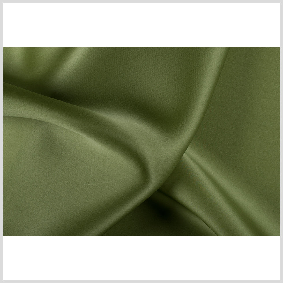 Silk Satin-Face Organza 54" - Pesto Green - Premium Collection Silk Satin-Face Organza 54" - Pesto Green - Premium Collection