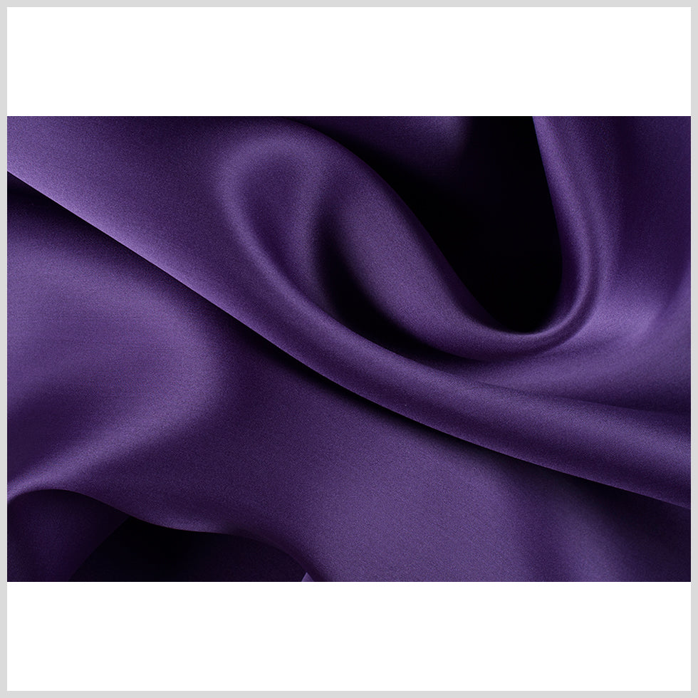 Organza con satén de seda en una cara, 137 cm (54"), color púrpura majestuoso - Colección Premium. Organza con satén de seda en una cara, 137 cm (54"), color púrpura majestuoso - Colección Premium.