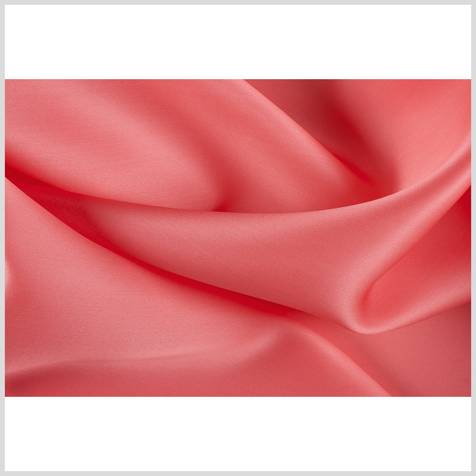 Silk Satin-Face Organza 54" - Coral - Premium Collection Silk Satin-Face Organza 54" - Coral - Premium Collection