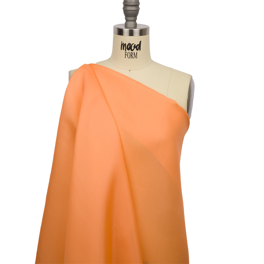 Silk Satin-Face Organza 54" - Peach Fuzz - Premium Collection Silk Satin-Face Organza 54" - Peach Fuzz - Premium Collection