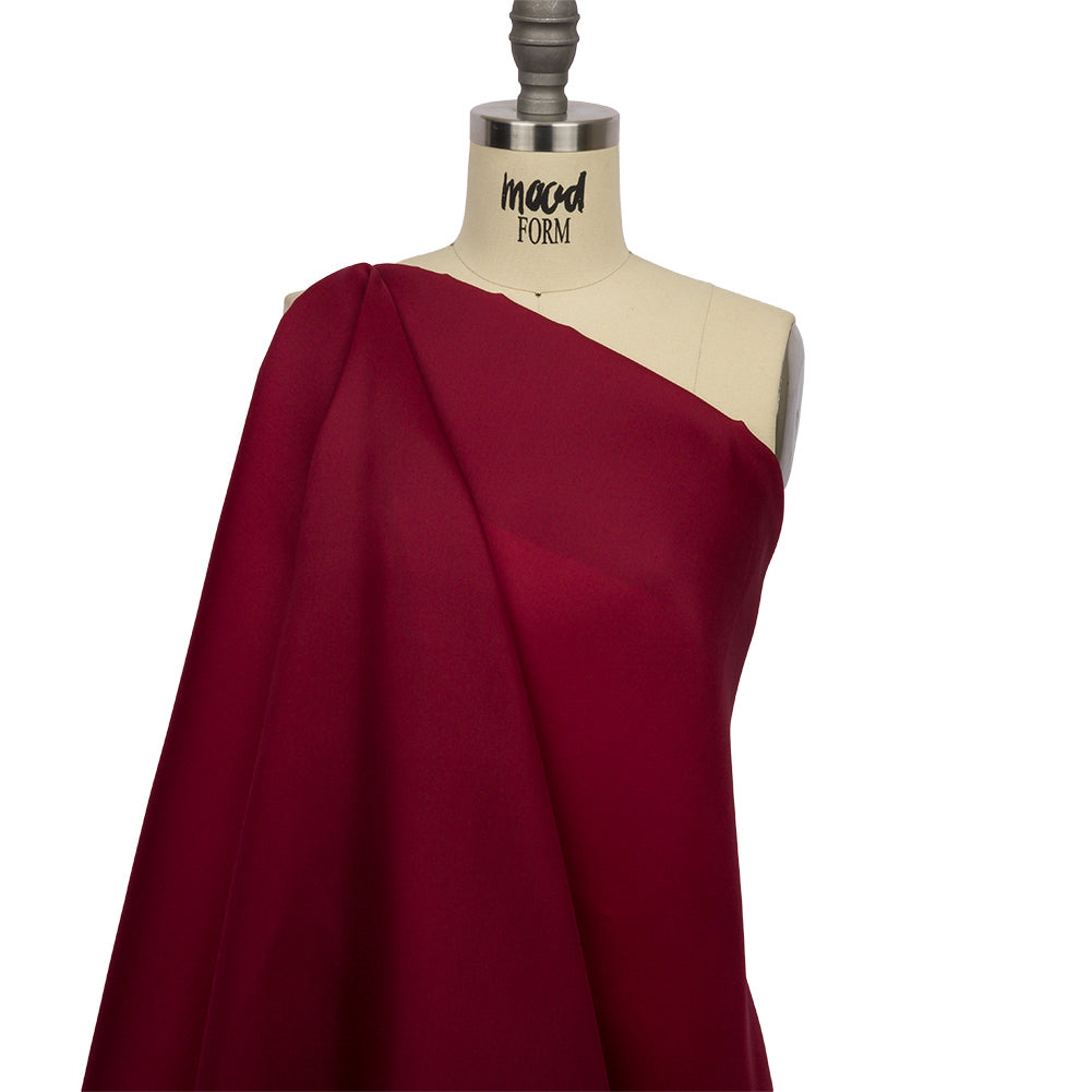 Silk Satin-Face Organza 54" - Maroon - Premium Collection Detail Silk Satin-Face Organza 54" - Maroon - Premium Collection Detail