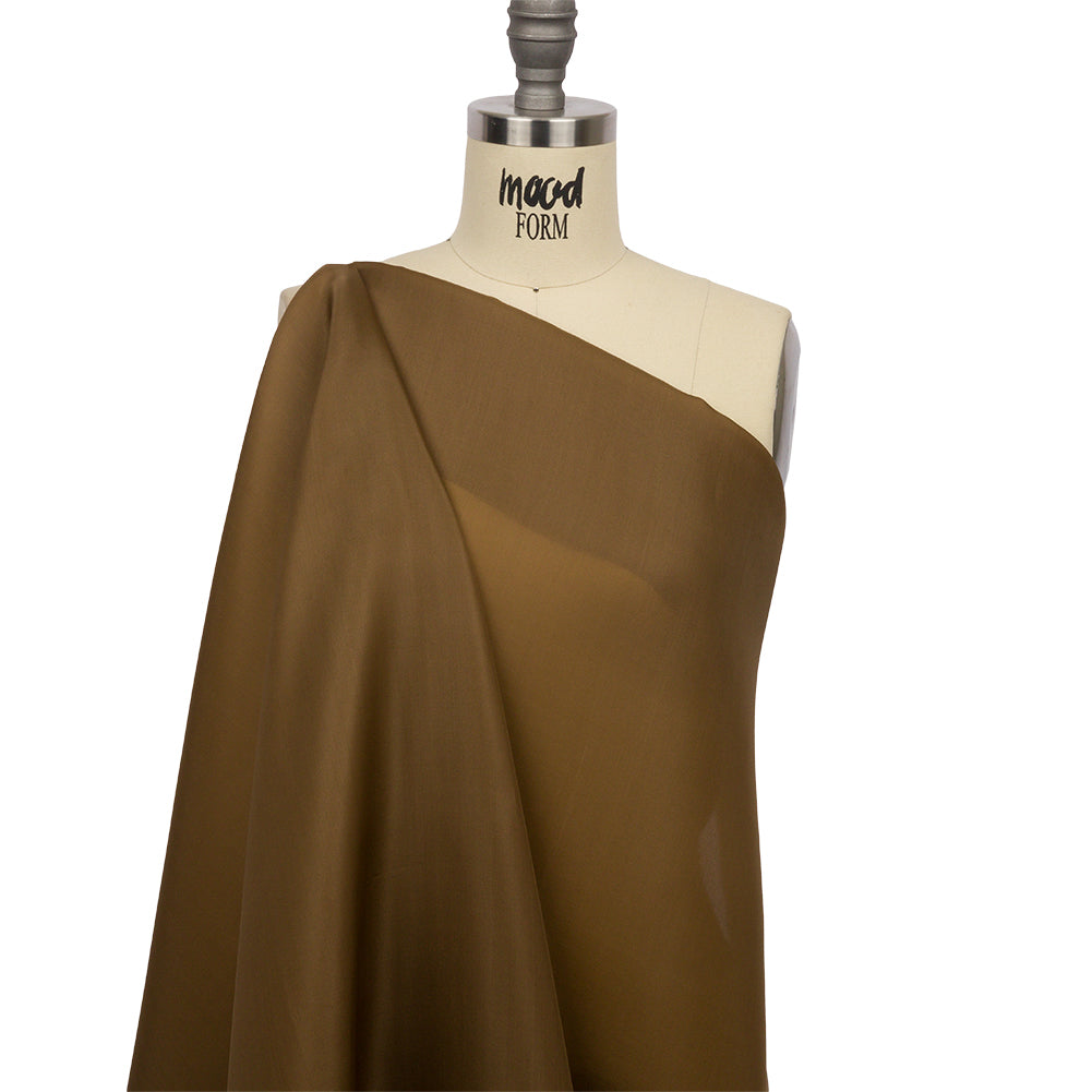 Silk Satin-Face Organza 54" - Dark Olive - Premium Collection Silk Satin-Face Organza 54" - Dark Olive - Premium Collection