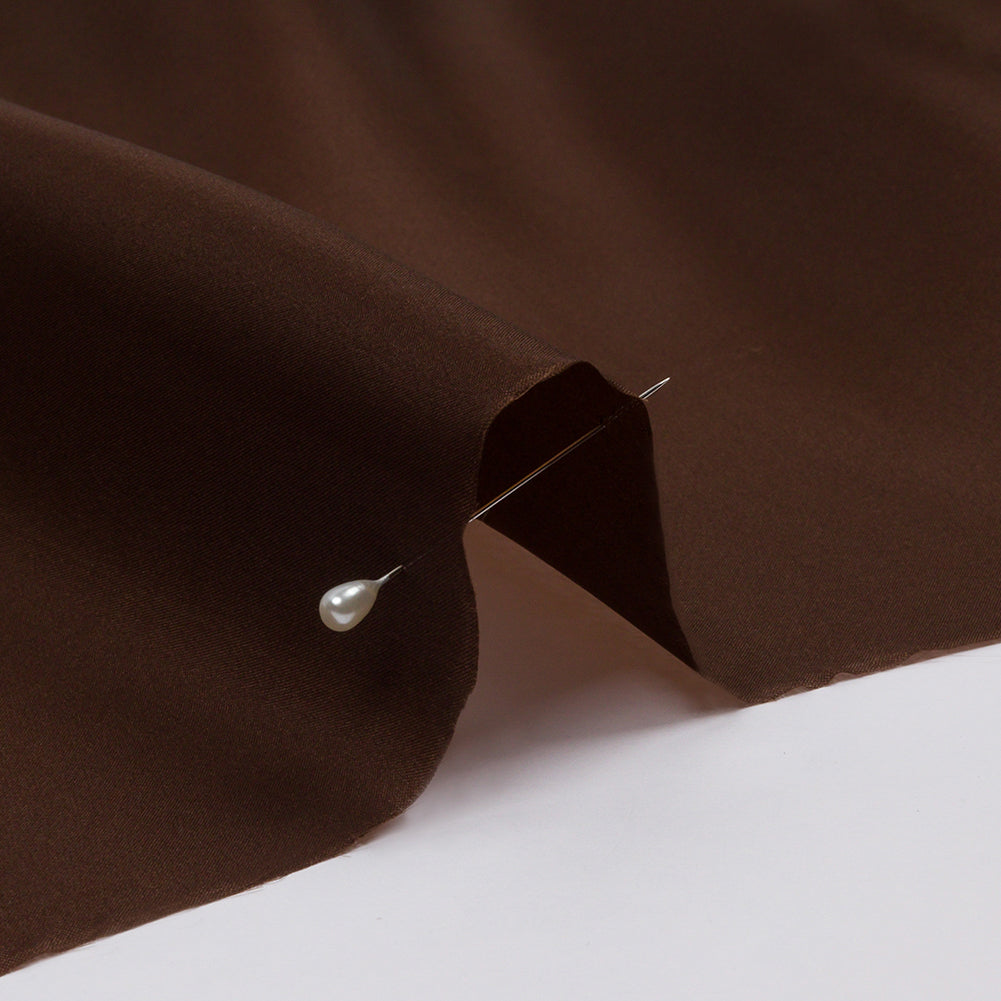 Silk Satin-Face Organza 54" - Chocolate - Premium Collection Silk Satin-Face Organza 54" - Chocolate - Premium Collection