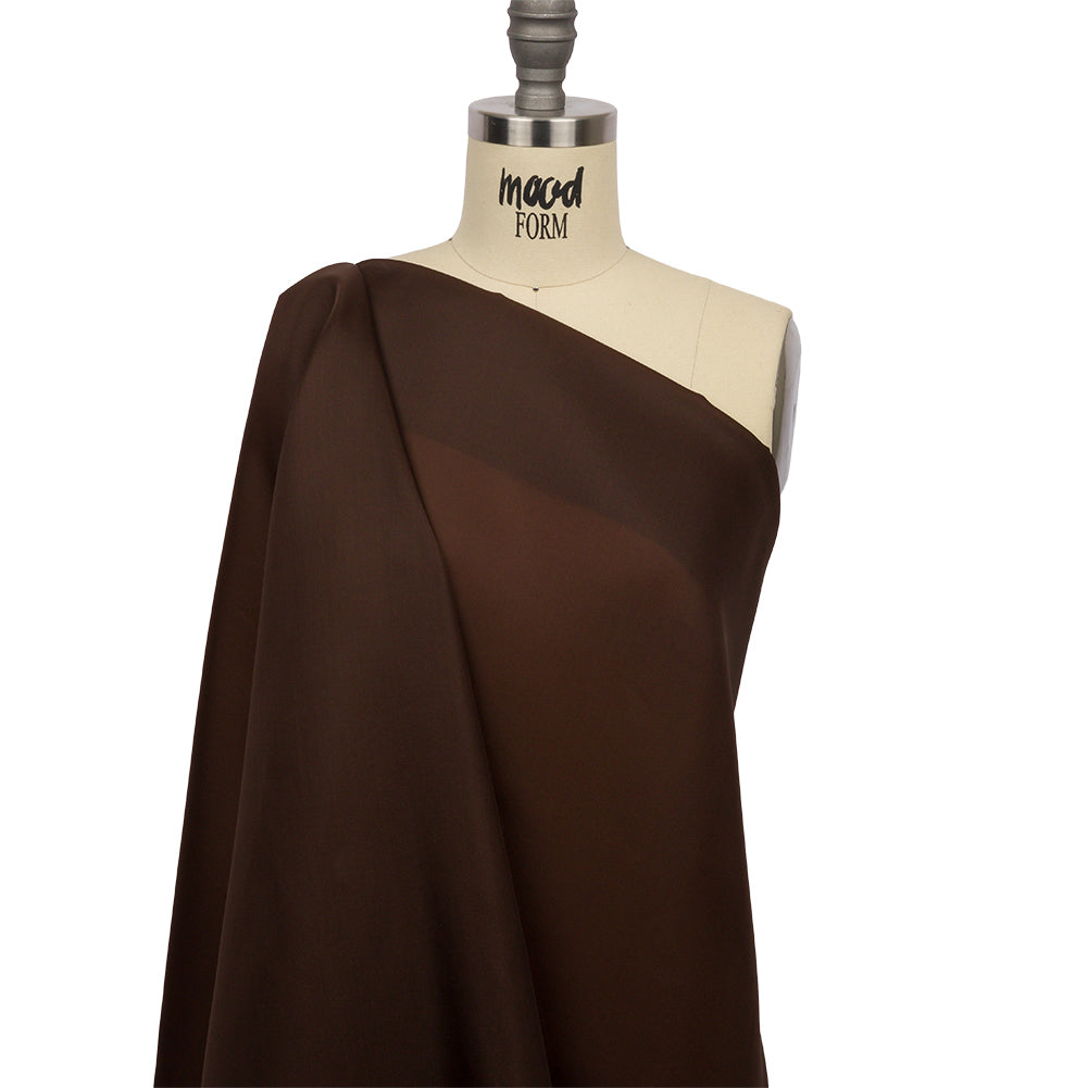 Silk Satin-Face Organza 54" - Chocolate - Premium Collection Silk Satin-Face Organza 54" - Chocolate - Premium Collection