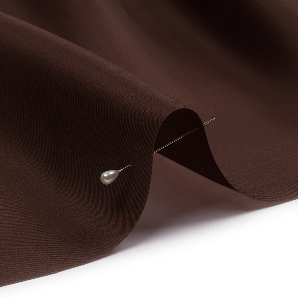 Silk Satin-Face Organza 54" - Dark Brown - Premium Collection Silk Satin-Face Organza 54" - Dark Brown - Premium Collection