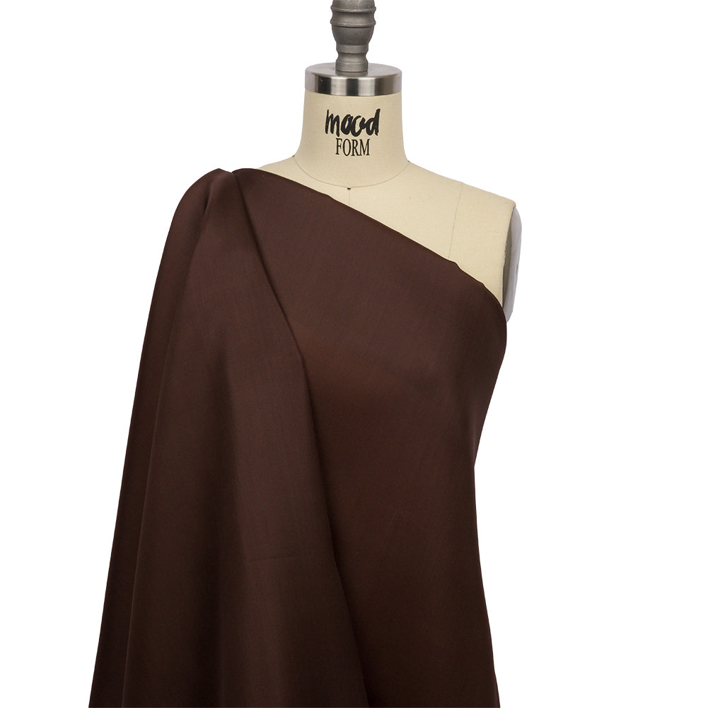 Silk Satin-Face Organza 54" - Dark Brown - Premium Collection Silk Satin-Face Organza 54" - Dark Brown - Premium Collection