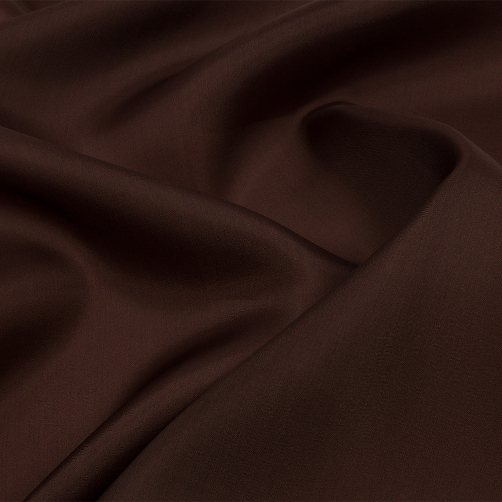 Silk Satin-Face Organza 54" - Dark Brown - Premium Collection Silk Satin-Face Organza 54" - Dark Brown - Premium Collection