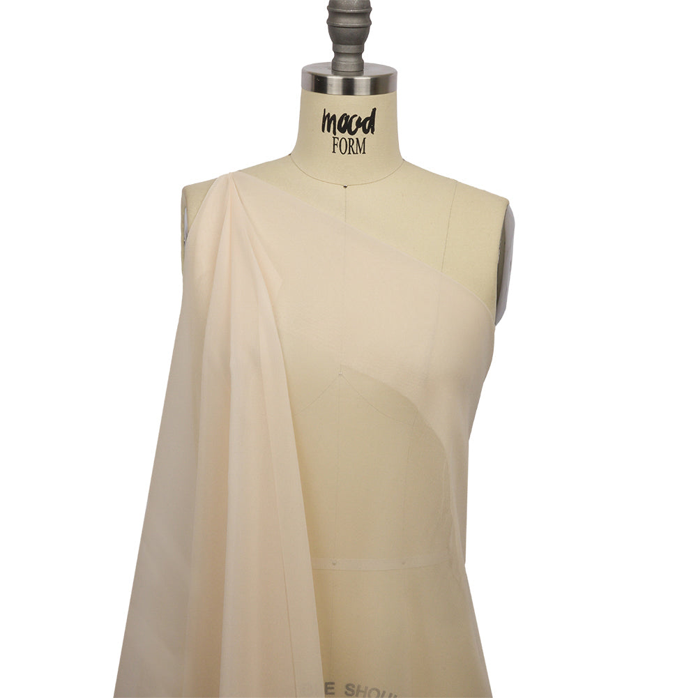Silk Chiffon 44" - Cream Pink - Premium Collection Silk Chiffon 44" - Cream Pink - Premium Collection