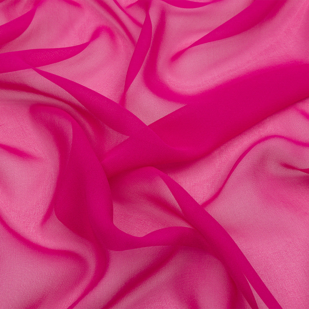 Silk Chiffon 44" - Magenta Haze - Premium Collection Silk Chiffon 44" - Magenta Haze - Premium Collection