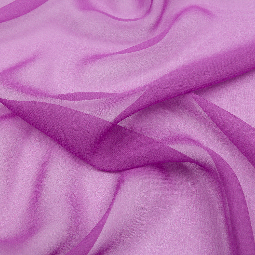 Silk Chiffon 44" - Bright Purple - Premium Collection Silk Chiffon 44" - Bright Purple - Premium Collection