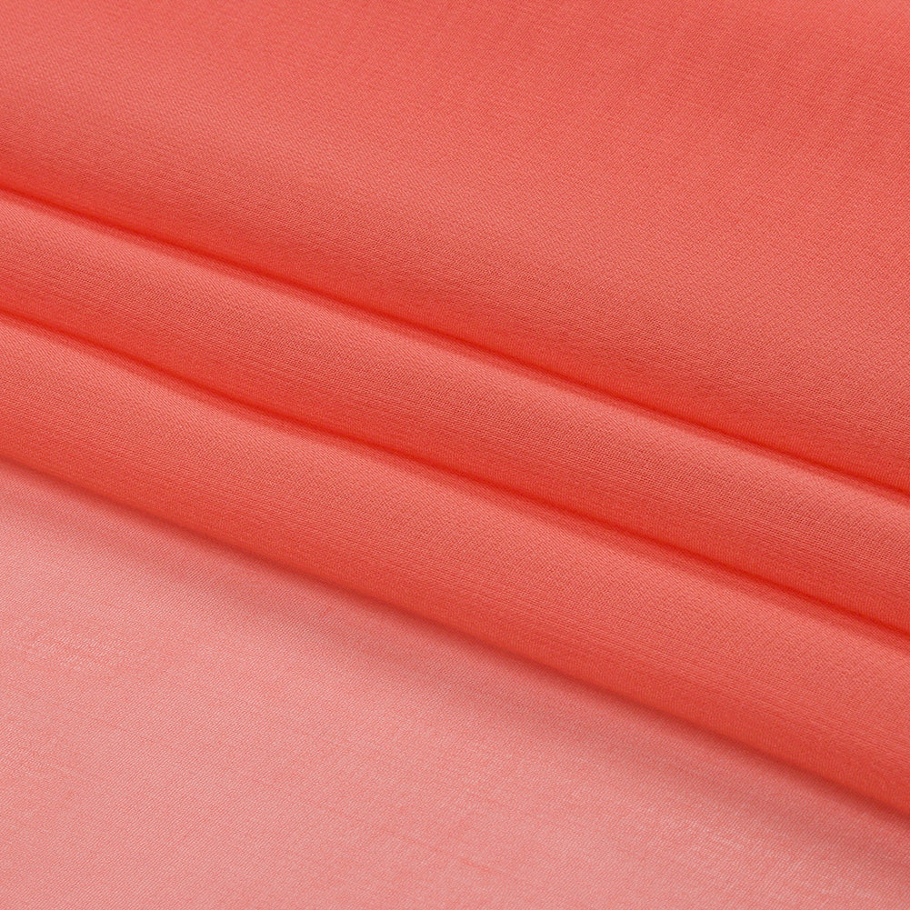 Silk Chiffon 44" - Coral - Premium Collection Silk Chiffon 44" - Coral - Premium Collection