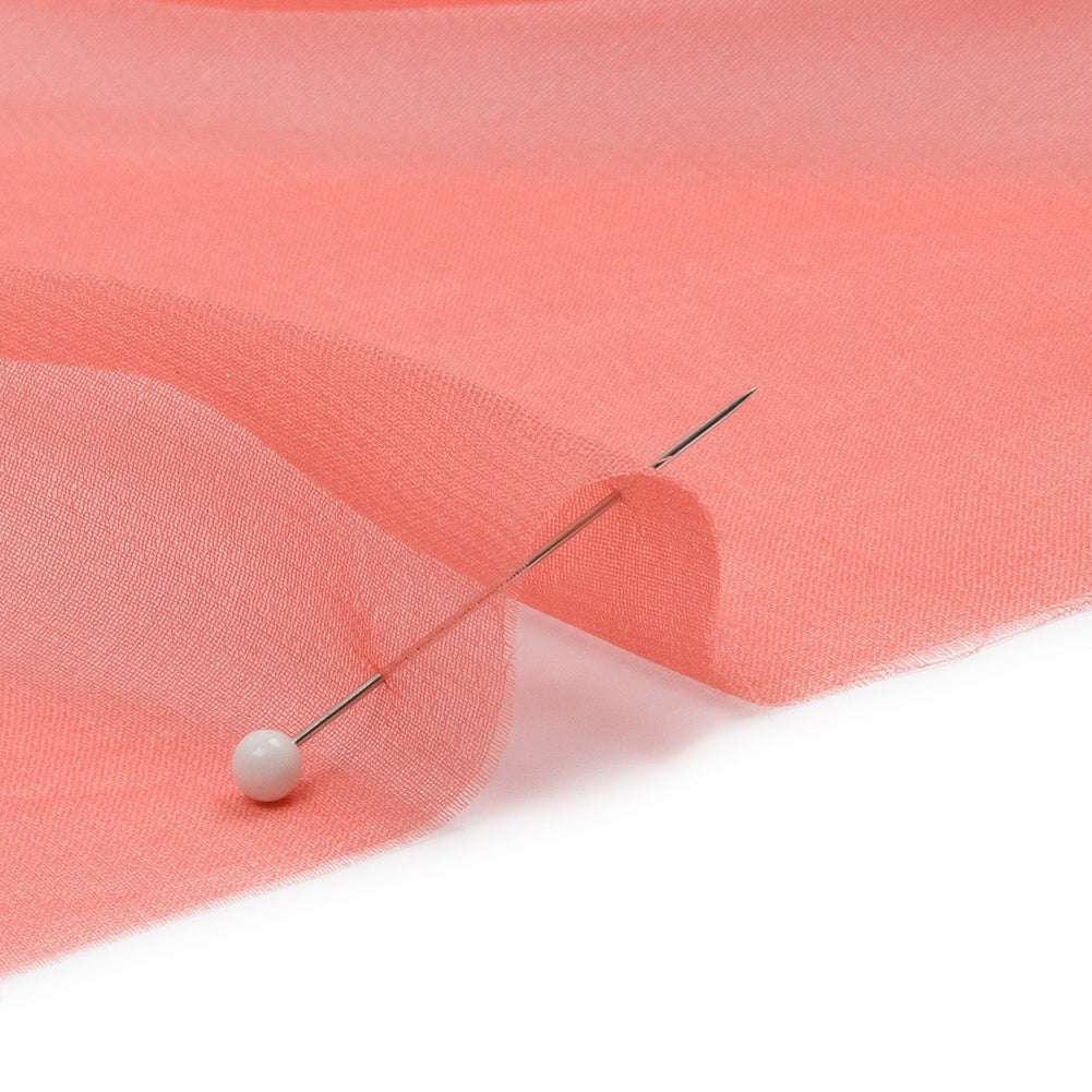 Silk Chiffon 44" - Coral - Premium Collection Silk Chiffon 44" - Coral - Premium Collection