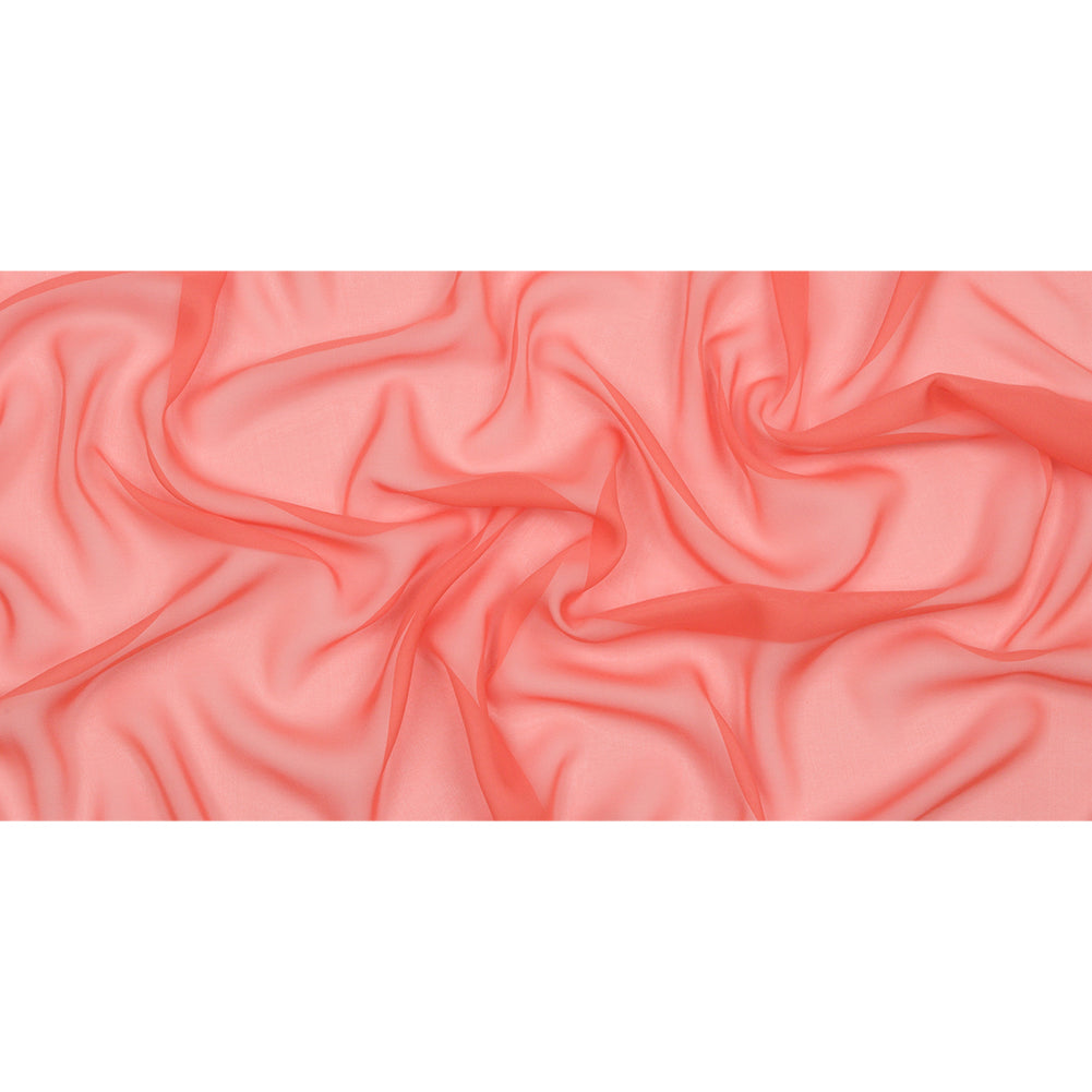 Silk Chiffon 44" - Coral - Premium Collection Silk Chiffon 44" - Coral - Premium Collection
