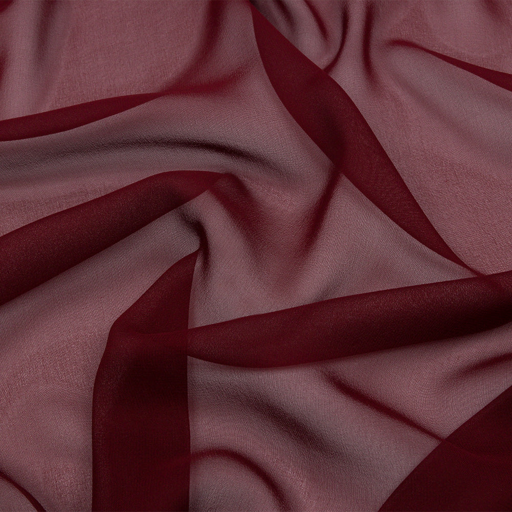 Silk Chiffon 44" - Port - Premium Collection Silk Chiffon 44" - Port - Premium Collection