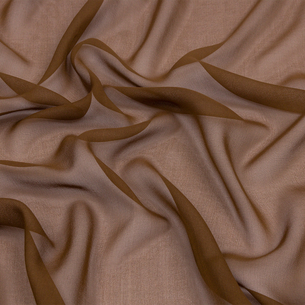 Silk Chiffon 44" - Dark Olive - Premium Collection Silk Chiffon 44" - Dark Olive - Premium Collection