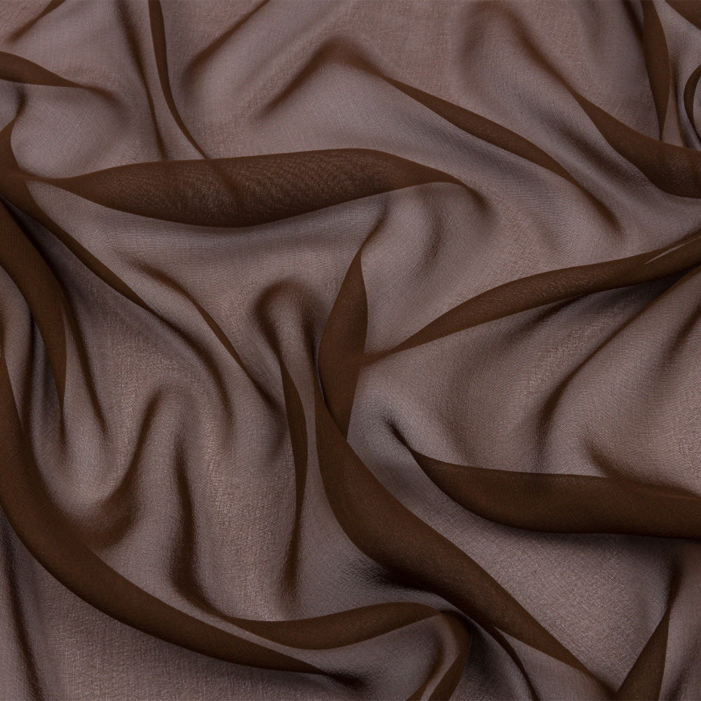 Silk Chiffon 44" - Chocolate - Premium Collection Silk Chiffon 44" - Chocolate - Premium Collection