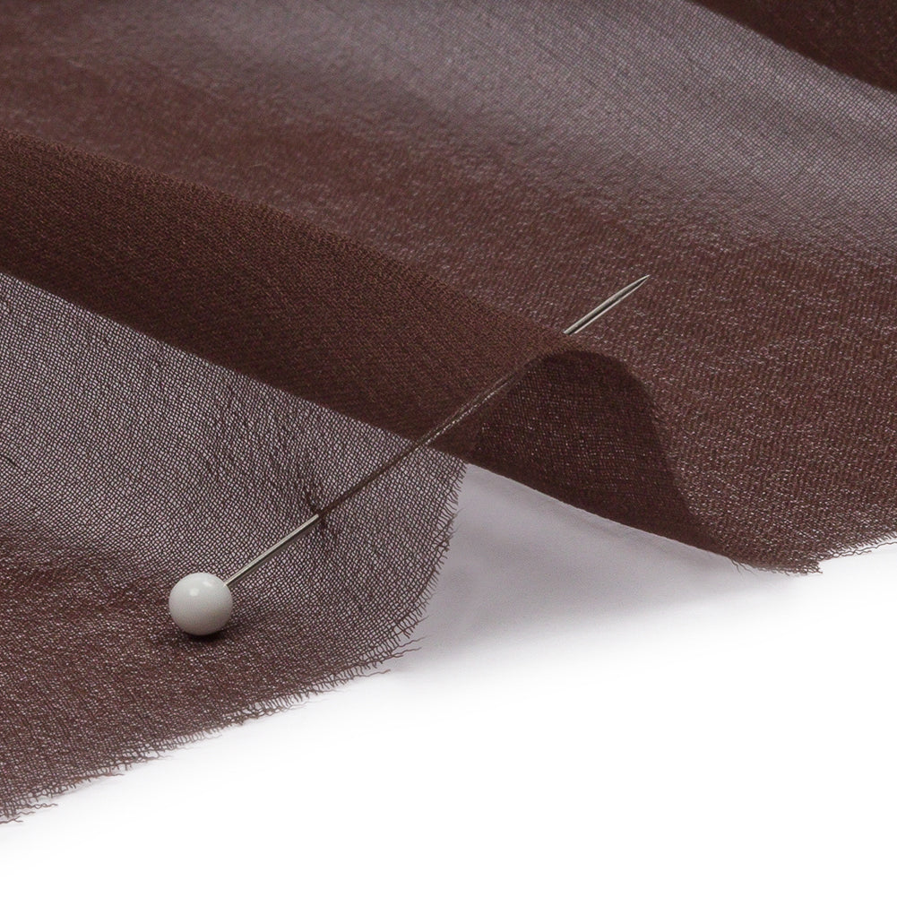 Silk Chiffon 44" - Dark Brown - Premium Collection Silk Chiffon 44" - Dark Brown - Premium Collection