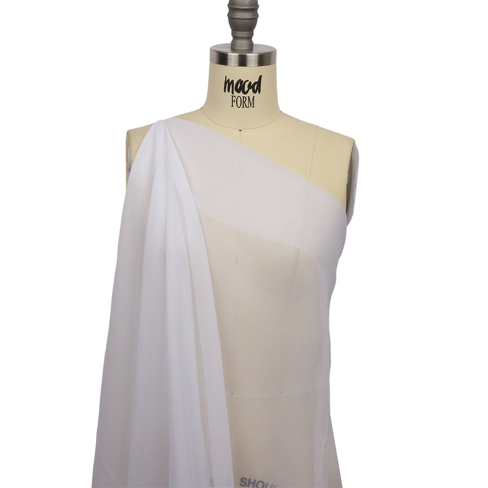 Silk Chiffon 54" - Bright White - Premium Collection Silk Chiffon 54" - Bright White - Premium Collection