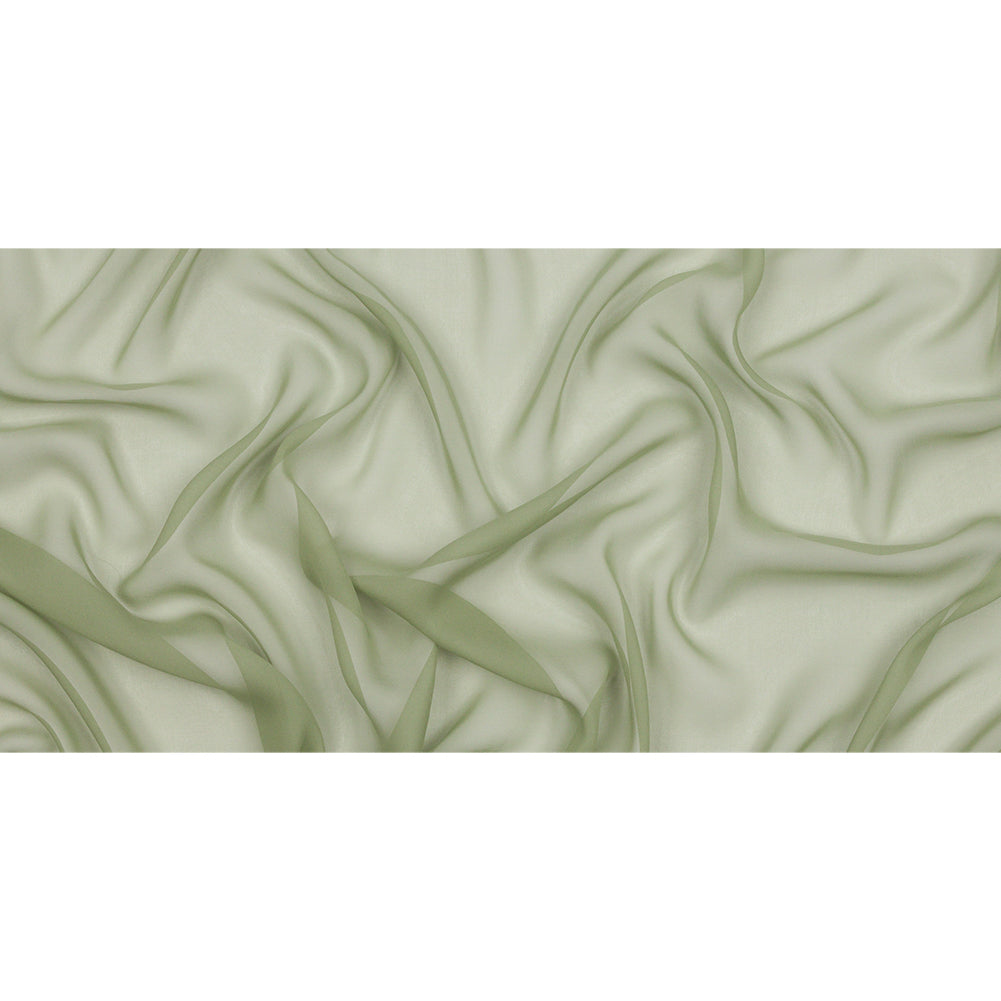 Silk Chiffon 54" - Oil Green - Premium Collection Silk Chiffon 54" - Oil Green - Premium Collection