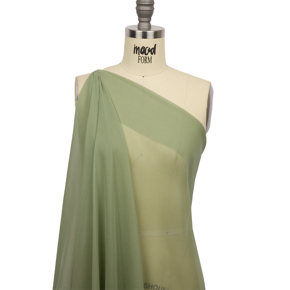 Silk Chiffon 54" - Oil Green - Premium Collection Silk Chiffon 54" - Oil Green - Premium Collection