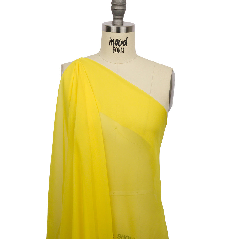 Silk Chiffon 54" - Buttercup Yellow - Premium Collection Silk Chiffon 54" - Buttercup Yellow - Premium Collection