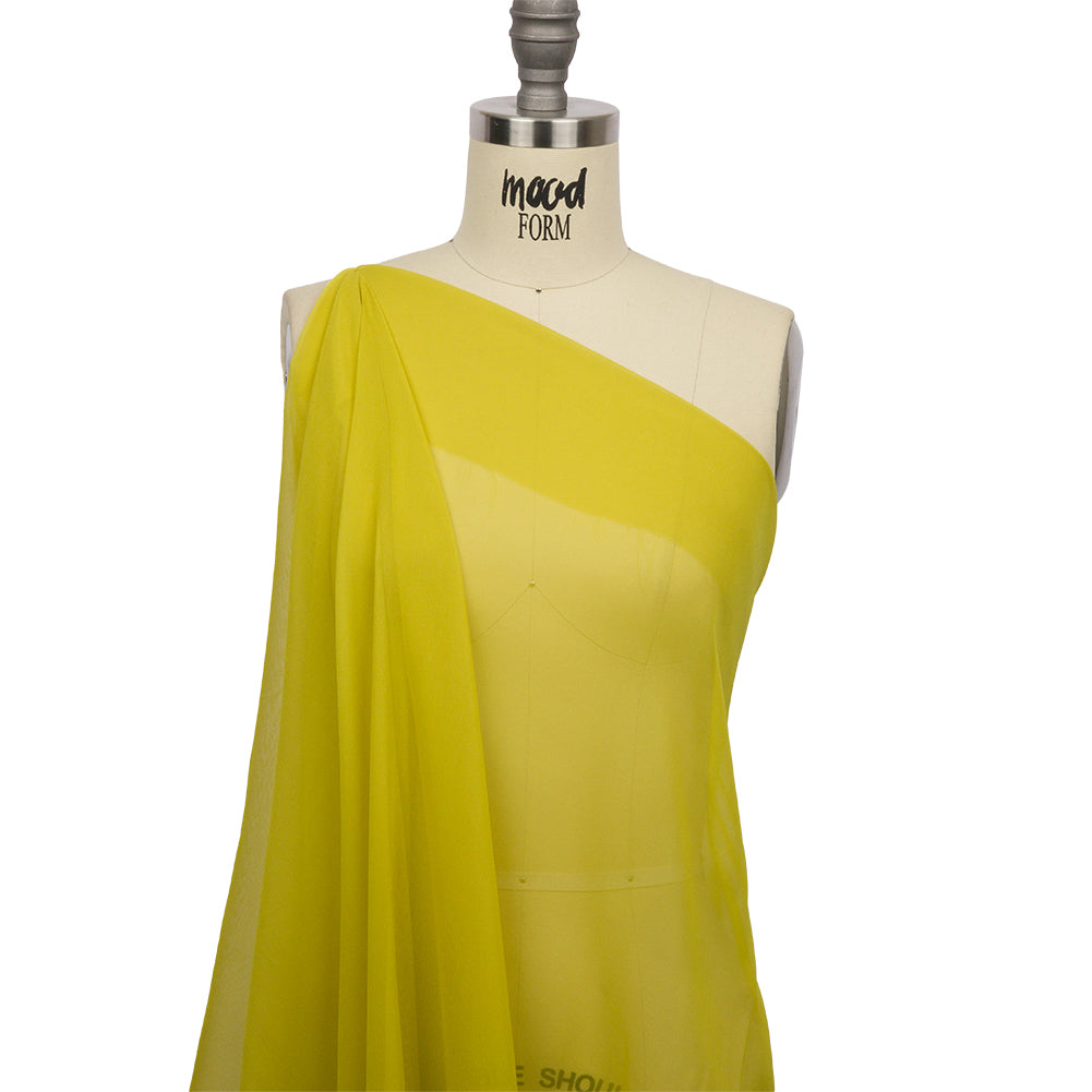 Silk Chiffon 54" - Warm Olive - Premium Collection Silk Chiffon 54" - Warm Olive - Premium Collection
