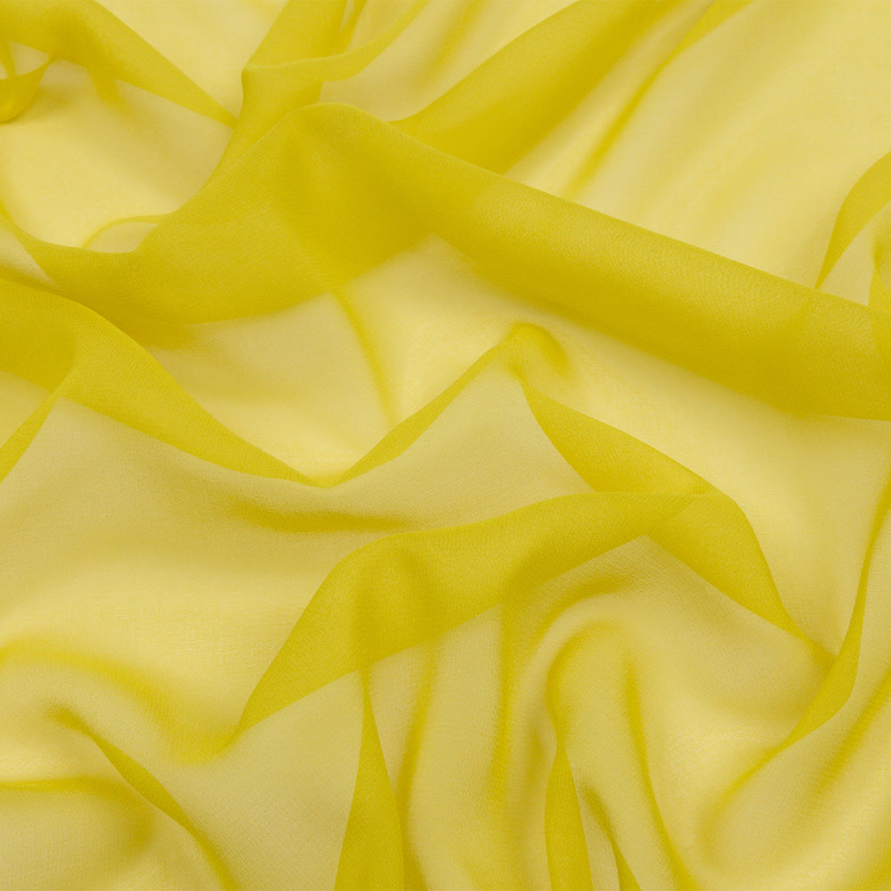 Silk Chiffon 54" - Warm Olive - Premium Collection Silk Chiffon 54" - Warm Olive - Premium Collection