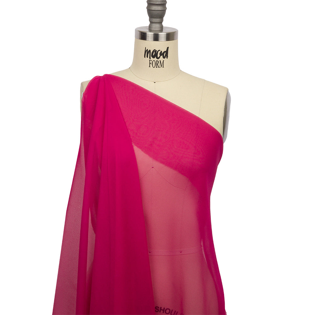 Silk Chiffon 54" - Beetroot - Premium Collection Detail Silk Chiffon 54" - Beetroot - Premium Collection Detail