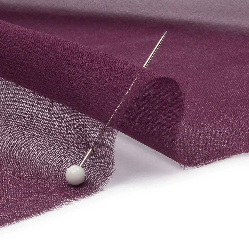 Silk Chiffon 54" - Eggplant - Premium Collection